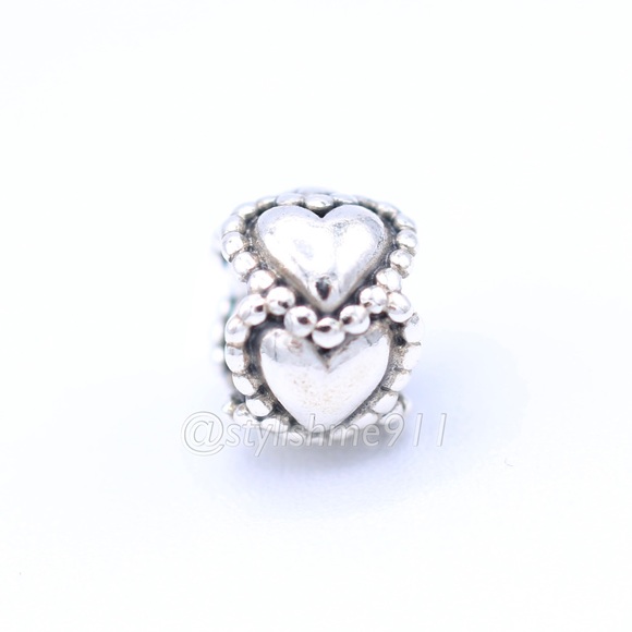 Authentic PANDORA Everlasting Love Charm - Picture 7 of 11